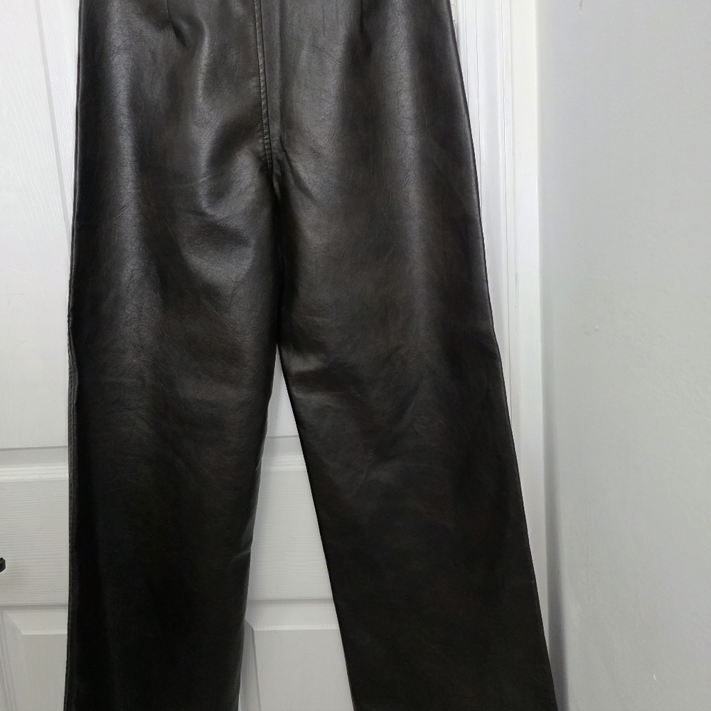 Anewsta Maillard Fashionable Vintage Washed-Out Women Long Pants US4 Chocolate - Picture 7 of 9